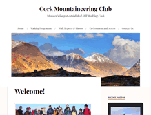 Tablet Screenshot of corkmountaineeringclub.ie